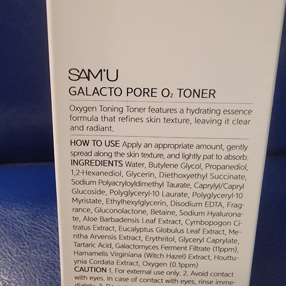 SAMU Galacto Pore O2 Toner NEW in sealed box - Picture 4 of 10
